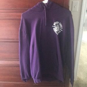H&M purple “nobody cares nobody knows” hoodie